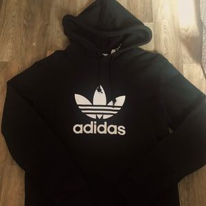 New Adidas Black Trefoil Hoodie !!